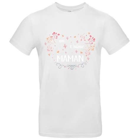 T Shirt Premium Manche Courte Enfant Blanc On Taime Maman