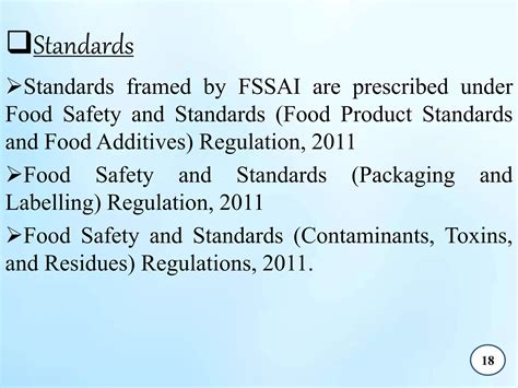 Food safety and standards | PPTX