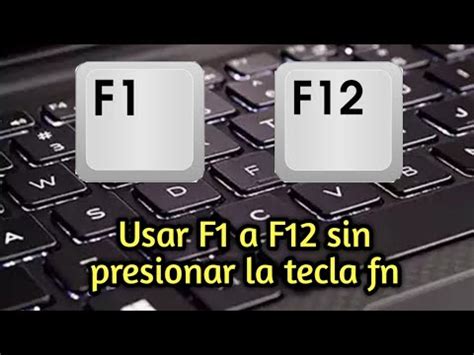 Como Activar Las Teclas F F F F F Sin Precionar La Tecla