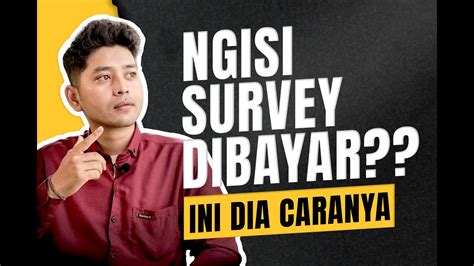 Isi Survey Dapat Uang Terbukti Di Bayar Cuma Ngisi Soal Doang Youtube