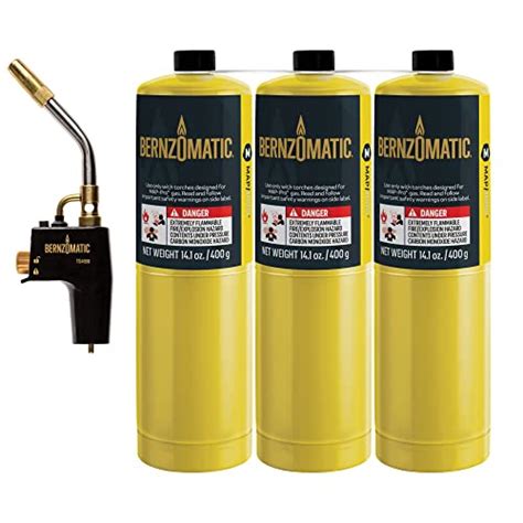 Bernzomatic Map Pro Gas Cylinder Pack With Advanced Performance Torch