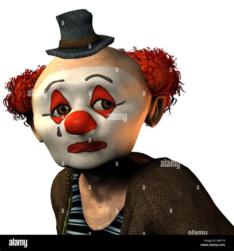 Sad circus clown hi-res stock photography and images - Alamy