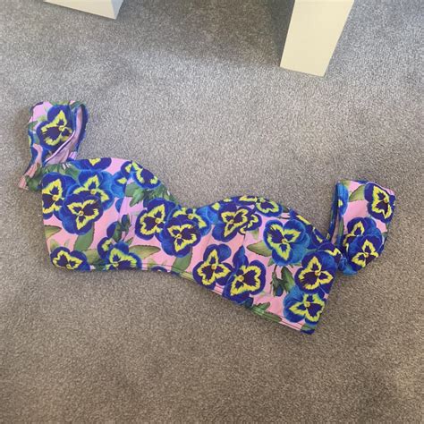 ASOS Women S Pink And Purple Bikini And Tankini Tops Depop