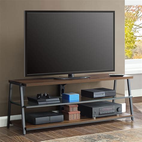 Mainstays Arris Tv Stand For Tvs Up To 70 Canyon Walnut Finish