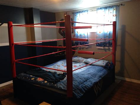 Wrestling ring bed | Wwe bedroom decor, Wrestling ring bed, New room