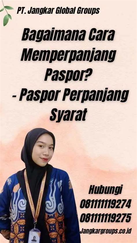 Paspor Perpanjang Syarat Jangkar Global Groups