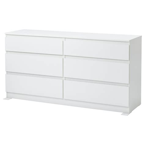 KULLEN 6-drawer dresser, white, 551/8x283/8" - IKEA