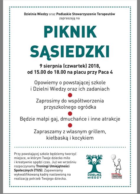 Piknik S Siedzki Bajki I Dzielni Wiedzy