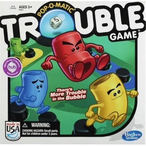 Trouble Board Game For Kids Ages 5 And Up 2 4 Players