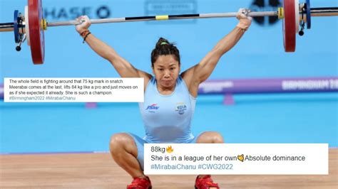 Absolute Dominance Twitter Reacts As Saikhom Mirabai Chanu Wins