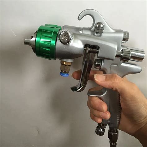 Sat Dual Nozzle Spray Gun Pressure Feed Pneumatic Paint Sprayer