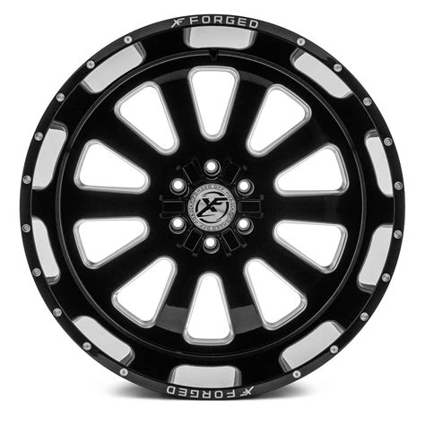 XF OFF ROAD XFX 302 Wheels Black With Milled Window Rims