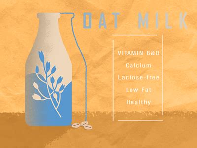 Oat milk benefits by Hosna Kachooee on Dribbble