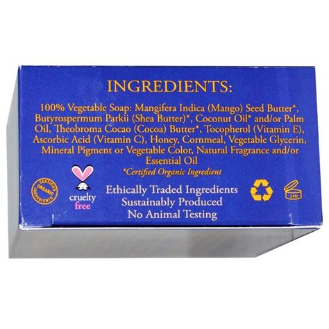 Nubian Heritage Mango Butter Soap Shea Cocoa Butters Vitamin C 5 Oz