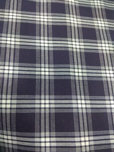 White Indigo Checks Shirting Fabric At Rs 155 Meter In Mumbai ID