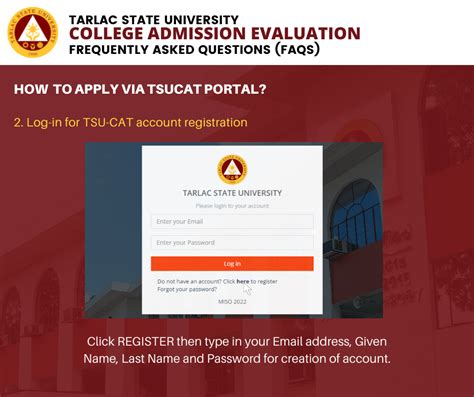 Tarlac State University College Admission Evaluation