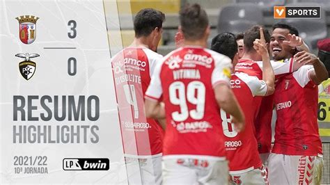 Highlights Resumo SC Braga 3 0 Portimonense Liga 21 22 10