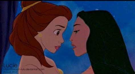 Pocahontas And Belle In Love Deviant Disney Edit Lesbian Deviant Disney Edits Pinterest