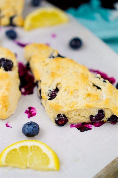 The Best Glazed Lemon Blueberry Scones The Love Nerds