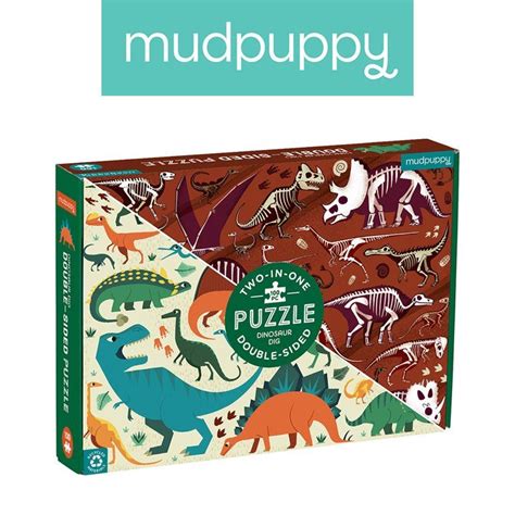 Mudpuppy Puzzle Dwustronne Dinozaury El Mudpuppy Sklep