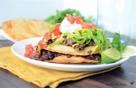 Mexican Beef Tostada Recipe Bless This Mess