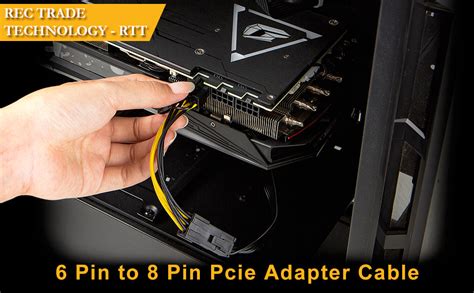 Cable Matters 2 Pack 6 Pin Pcie To 8 Pin Pcie Adapter Power Cable 4 Inches 6 Pin Pcie To 8 Pin