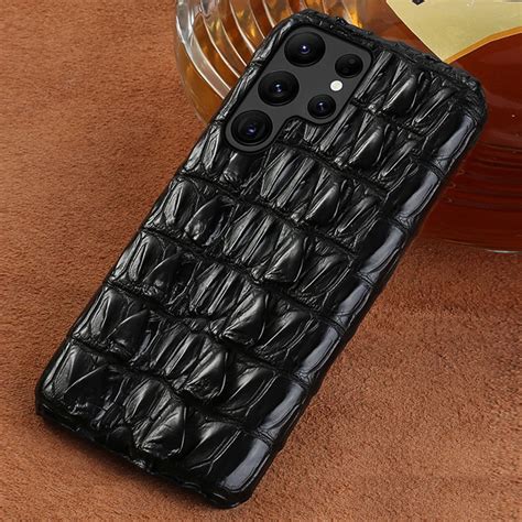 V Ritable Tui En Cuir De Crocodile Pour Samsung Galaxy S S Ultra