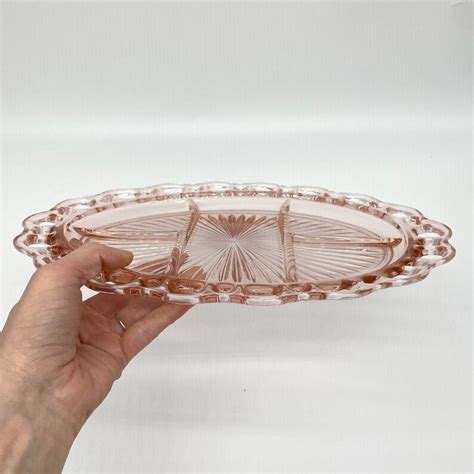 Vintage Anchor Hocking Pink Depression Glass Old Colony Lace Etsy