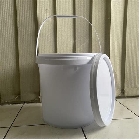 Jual Ember Plastik 15 Liter Pail 15 Liter 18KG WHITE White Blueish