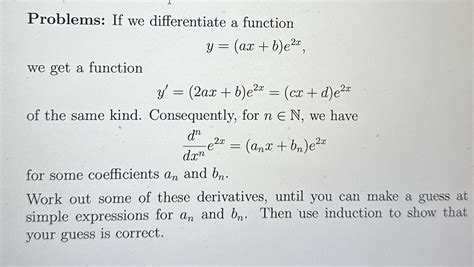 Solved Problems If We Differentiate A Function Y Ax B E2x