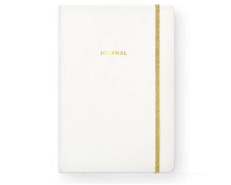 White Pu Leather Journal