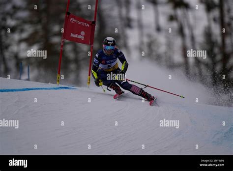 Paula Moltzan Competes In The Womens Giant Slalom Ski Race During The