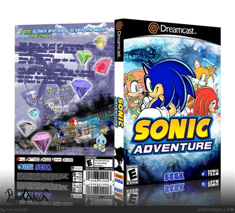 Sonic Adventure Dreamcast Box Art Cover by Pan