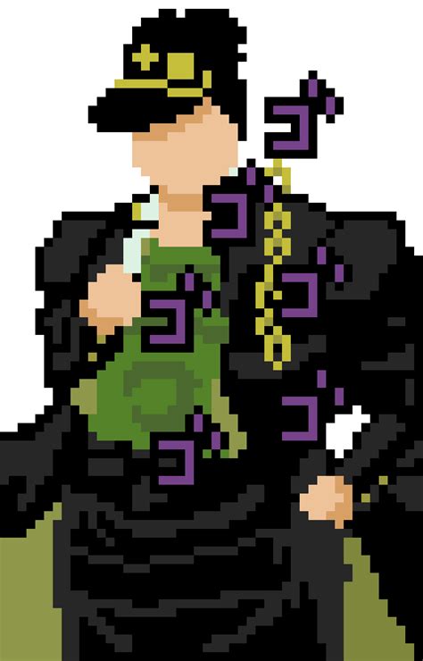 Jotaro Pixel Art R PixelArt