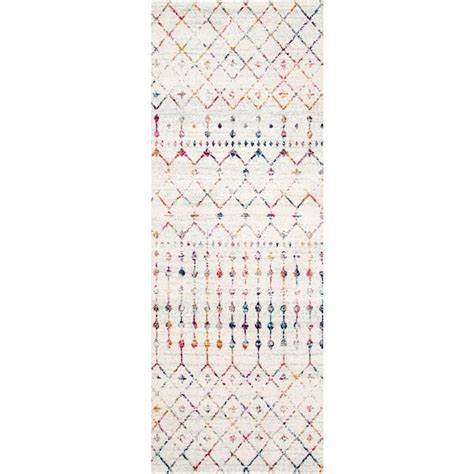 Nuloom Blythe Modern Moroccan Trellis Ft X Ft Light Multi Runner