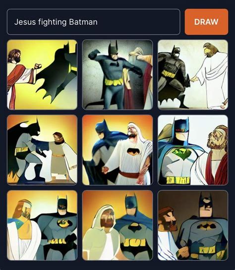 Jesus Fighting Batman Weirddalle