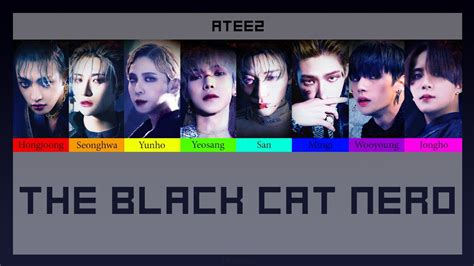 Ateez The Black Cat Nero Color Coded Thaisub