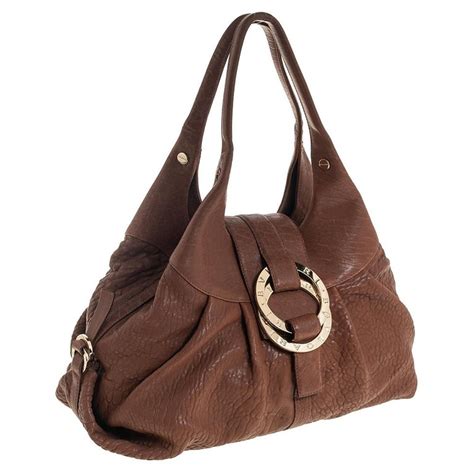 Bvlgari Tan Leather Chandra Hobo At 1stdibs