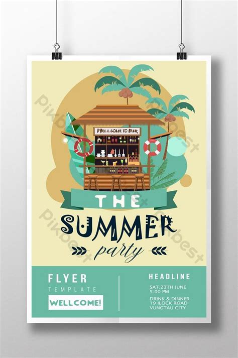 Summer poster design | PSD Free Download - Pikbest