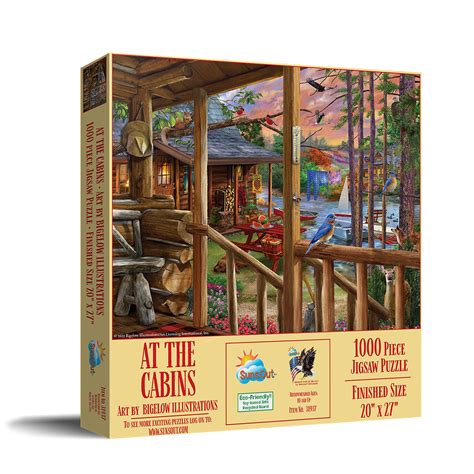 At The Cabins Teile Sunsout Puzzle Online Kaufen