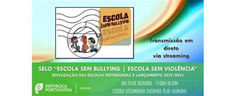 Dia Mundial De Combate Ao Bullying 20 De Outubro Direção Geral Da