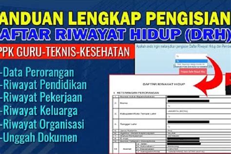 Cara Pengisian DRH PPPK Di SSCASN Sesuai Buku Juknis Lengkap Panduan