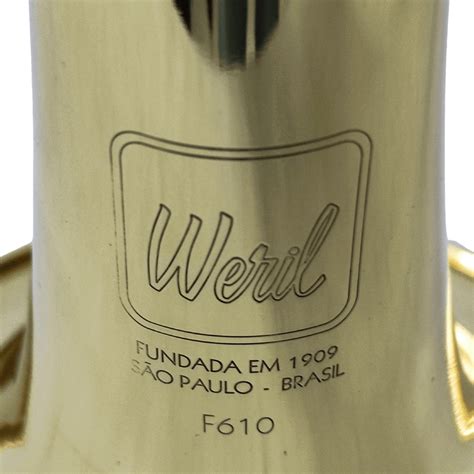 Trombone De Pisto D Weril F Laqueado Usado Atelier Sopros E