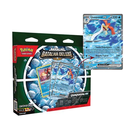 Box Baralho De Batalha Deluxe Quaquaval Ex Pokemon Copag Você Encontra