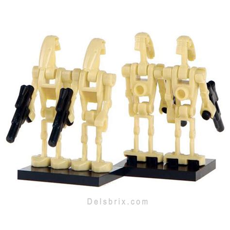 Battle Droids Lego Star wars Minifigures the clone wars custom toys – DelsBricks Minifigures