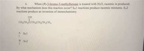 Solved When R Bromo Methylhexane Is Treated With Chegg