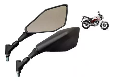 Retrovisor Kawasaki Z400 Giro 360 Rosca Honda Haste Curta Frete Grátis