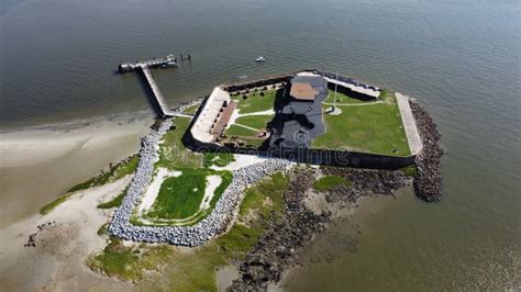 Aerial View of Fort Sumter, Charleston, SC Editorial Photography ...