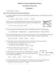 Gen Phy Worksheet Pdf Bahir Dar University Department Of Physics