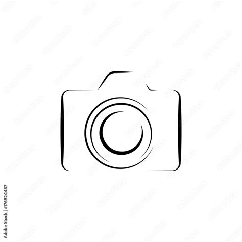 Photo Camera Silhouette Logo Icon Stock Vector Adobe Stock